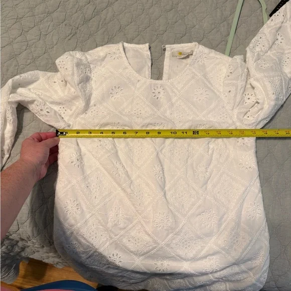Boden Eyelet White Dress — Size [4] - Picture 8 of 8
